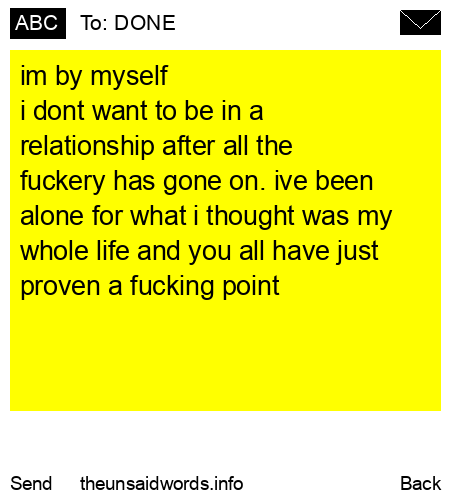 unsent message to DONE