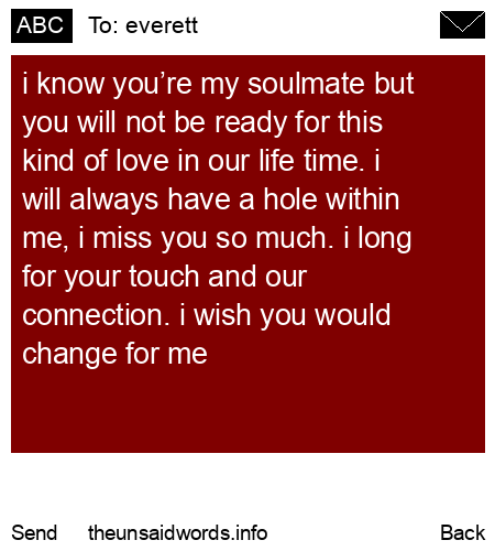 unsent message to everett