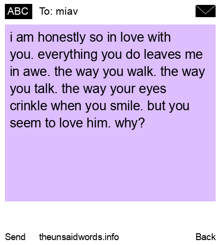 unsent message to miav