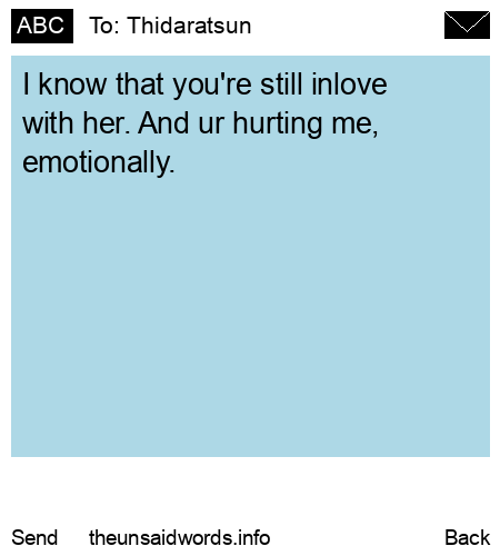 unsent message to Thidaratsun 