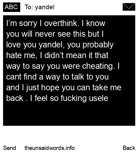 unsent message to yandel