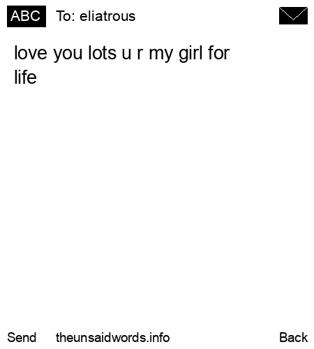 unsent message to eliatrous