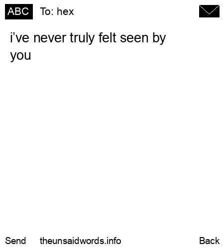 unsent message to hex