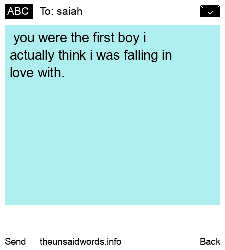 unsent message to saiah 