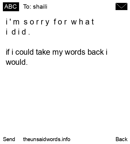 unsent message to shaili