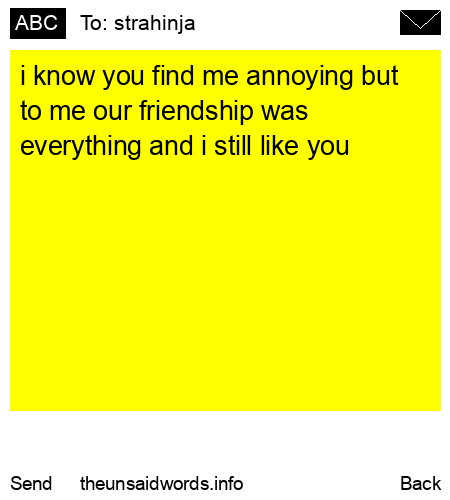 unsent message to strahinja