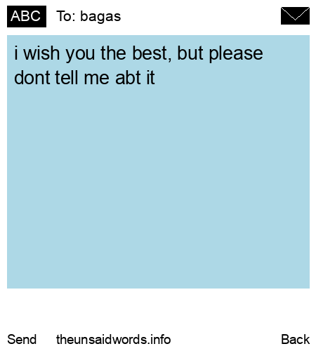 unsent message to bagas