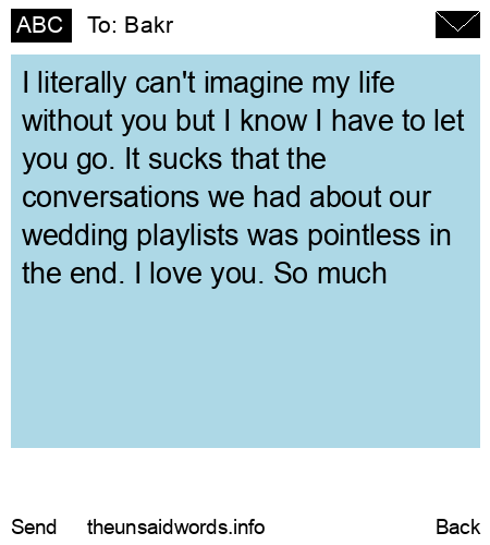 unsent message to Bakr