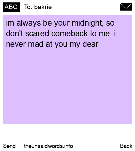 unsent message to bakrie