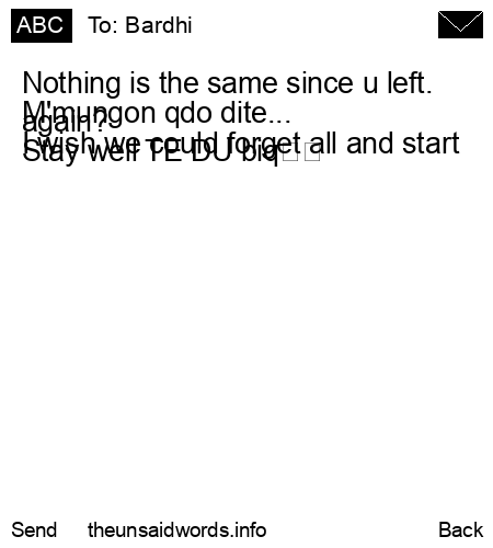 unsent message to Bardhi