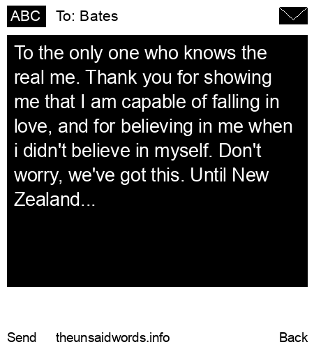unsent message to Bates