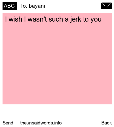 unsent message to bayani