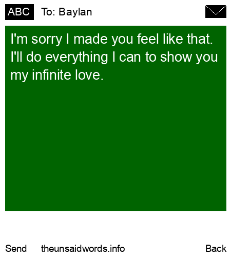 unsent message to Baylan