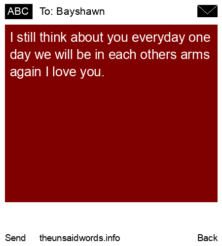 unsent message to Bayshawn 