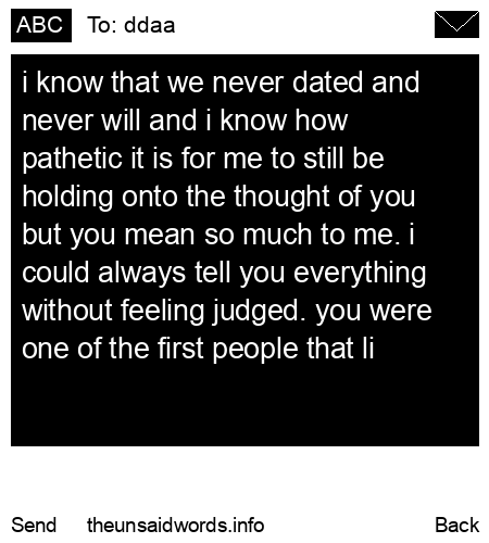 unsent message to ddaa