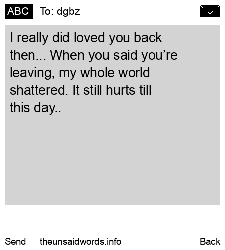 unsent message to dgbz