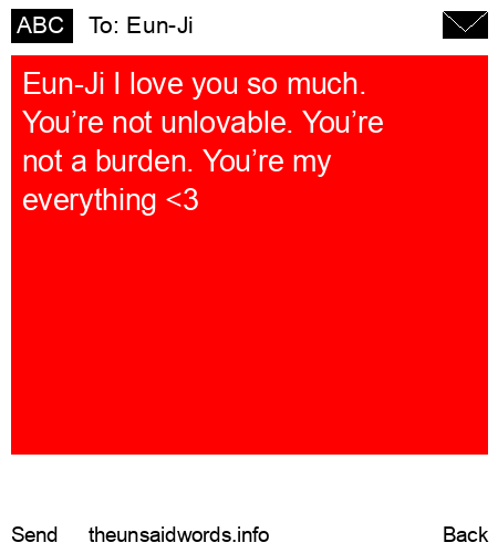 unsent message to Eun-Ji 