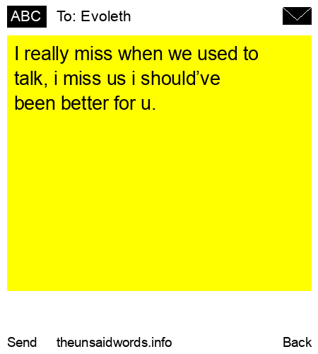 unsent message to Evoleth 