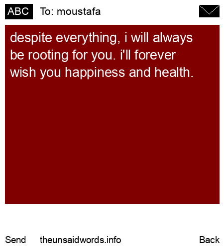 unsent message to moustafa
