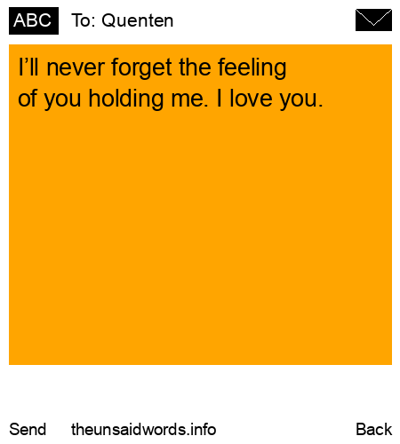 unsent message to Quenten