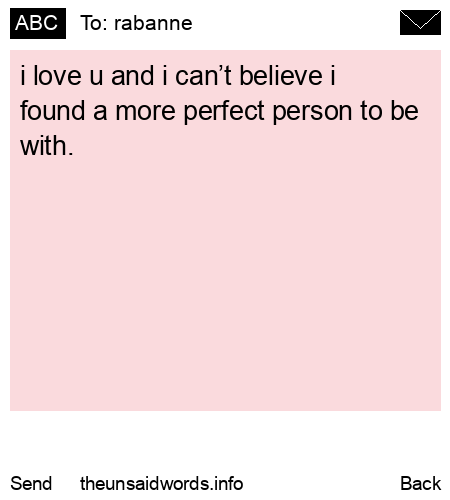 unsent message to rabanne