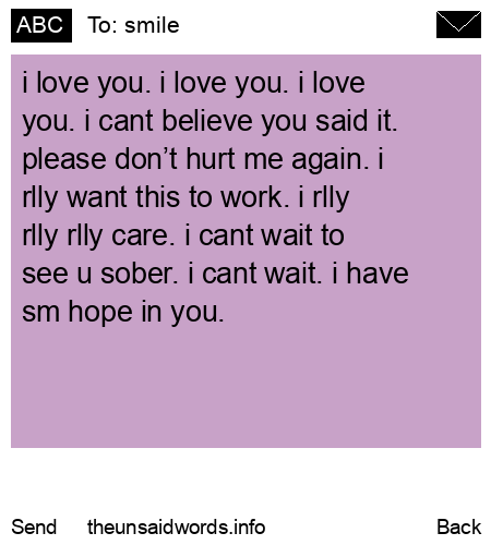unsent message to smile