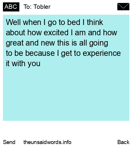 unsent message to Tobler