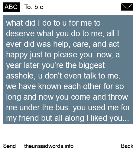 unsent message to b.c