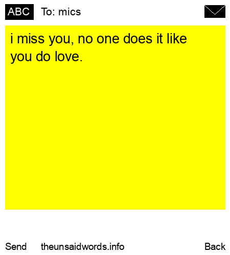 unsent message to mics