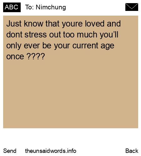 unsent message to Nimchung