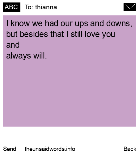 unsent message to thianna