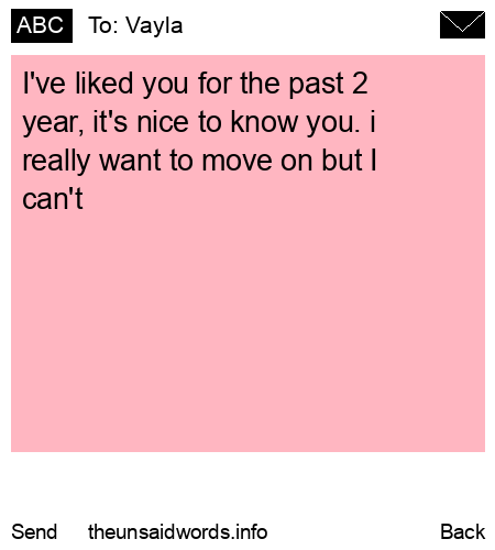 unsent message to Vayla