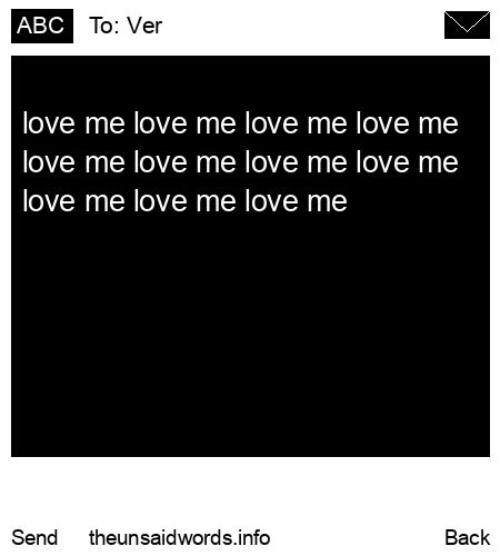 unsent message to Ver