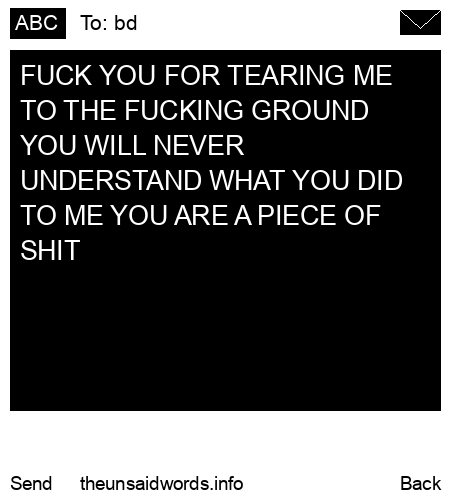 unsent message to bd