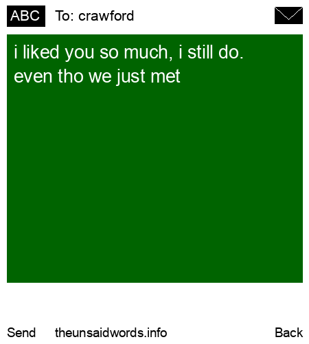 unsent message to crawford