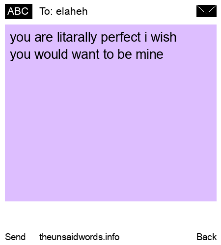 unsent message to elaheh