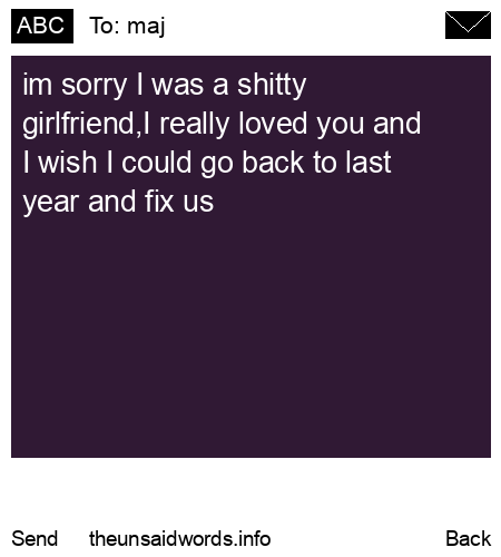 unsent message to maj