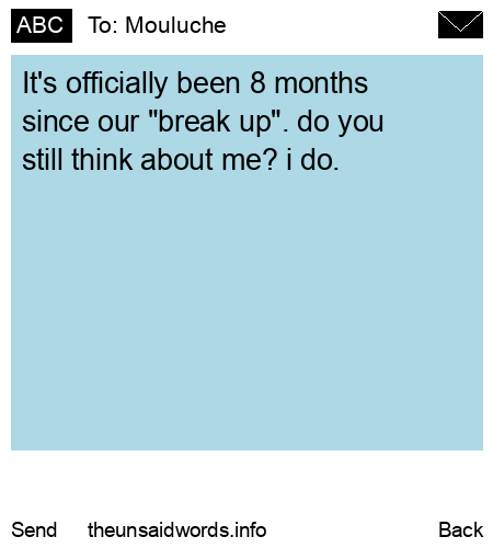 unsent message to Mouluche