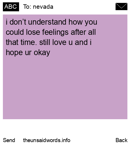 unsent message to nevada