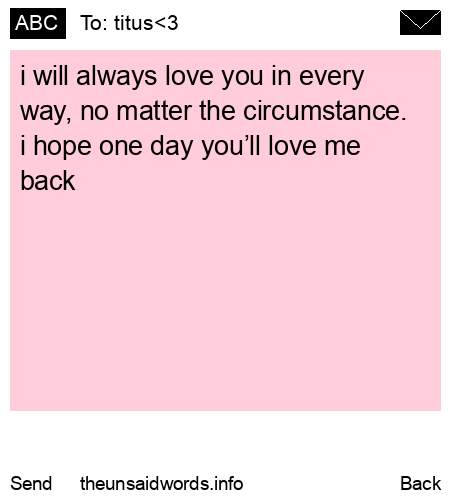 unsent message to titus<3