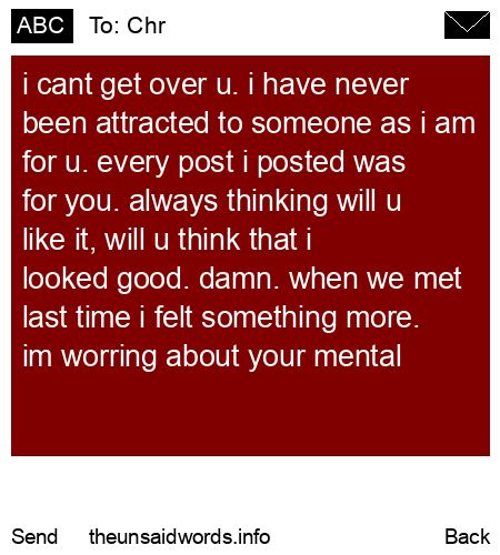 unsent message to Chr