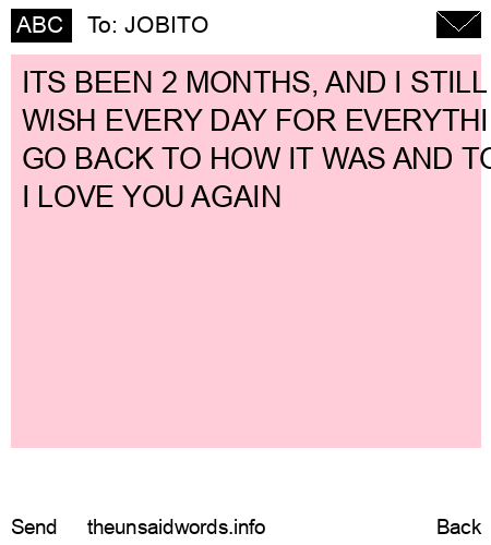 unsent message to JOBITO