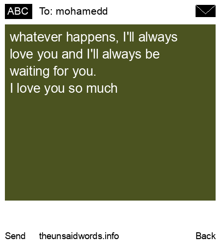 unsent message to mohamedd 