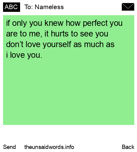unsent message to Nameless
