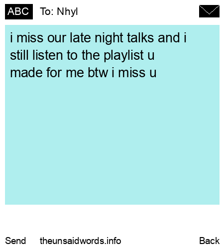 unsent message to Nhyl