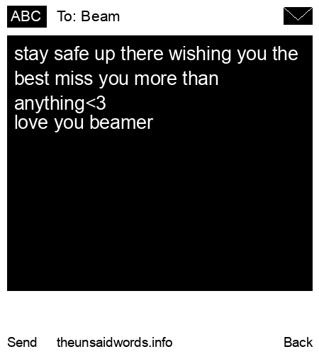 unsent message to Beam