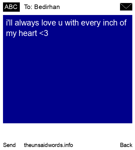 unsent message to Bedirhan
