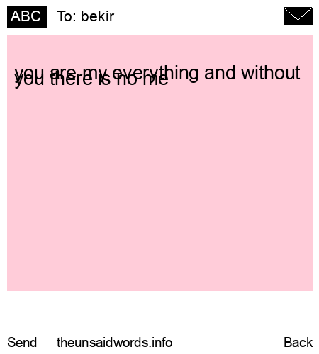 unsent message to bekir
