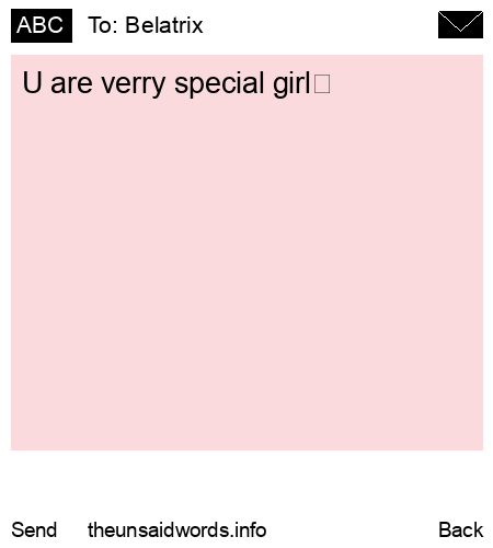 unsent message to Belatrix