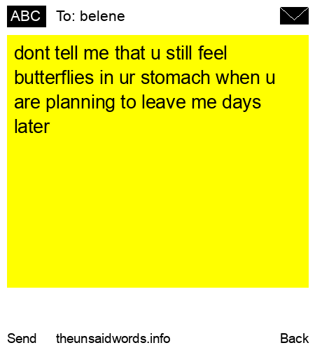 unsent message to belene